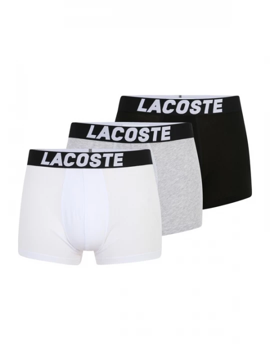 Foto van product LACOSTE Boxershorts grijs gemêleerd / zwart / wit