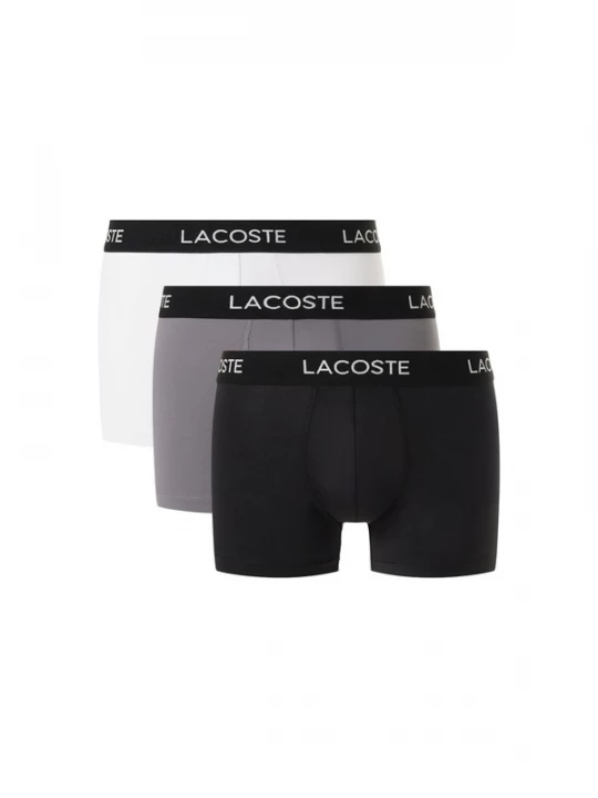 Foto van product LACOSTE Boxershorts grijs / zwart / wit