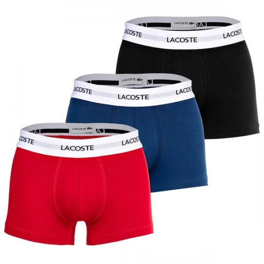 Foto van product LACOSTE Boxershorts kobaltblauw / rood / zwart / wit