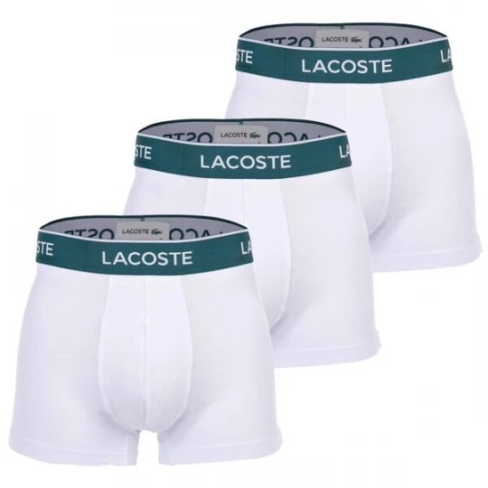 Foto van product LACOSTE Boxershorts lichtgrijs / donkergroen / wit