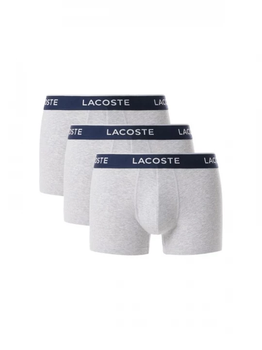 Foto van product LACOSTE Boxershorts marine / grijs gemêleerd / wit