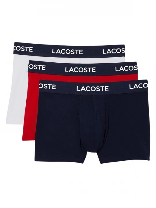 Foto van product LACOSTE Boxershorts marine / rood / wit