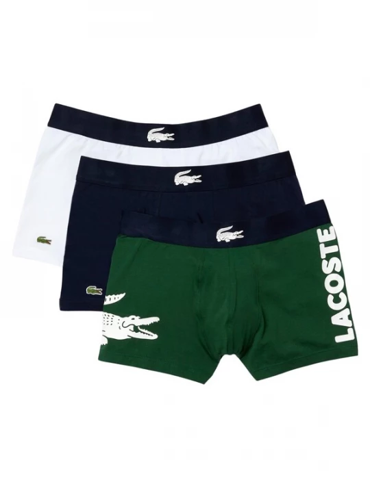 Foto van product LACOSTE Boxershorts nachtblauw / donkergroen / wit