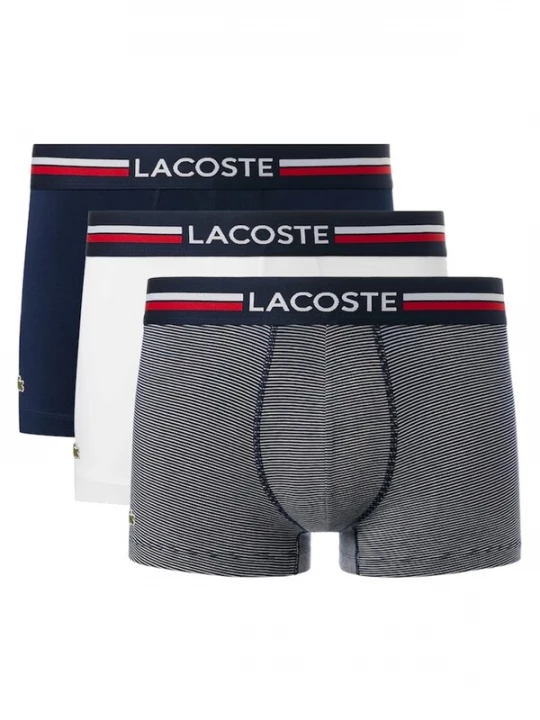Foto van product LACOSTE Boxershorts navy / grijs / wit