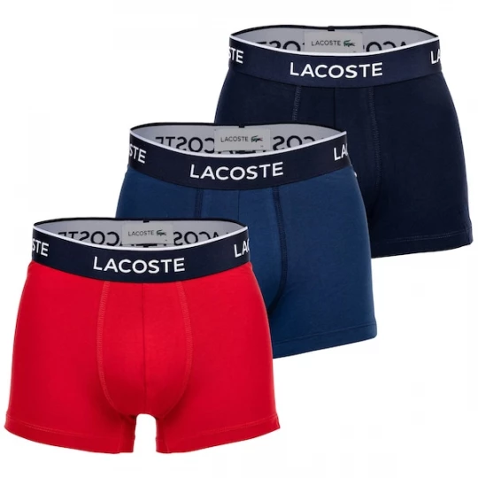 Foto van product LACOSTE Boxershorts navy / kobaltblauw / rood / wit