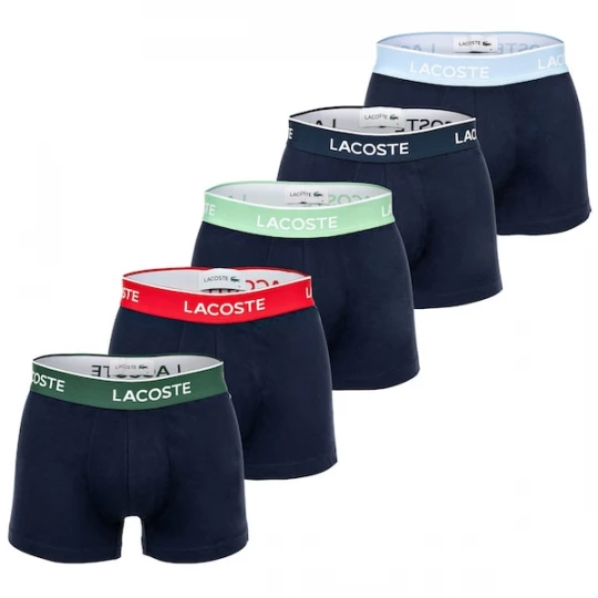 Foto van product LACOSTE Boxershorts navy / lichtblauw / groen / lichtgroen / rood