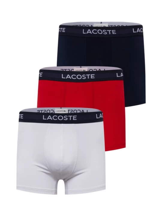 Foto van product LACOSTE Boxershorts navy / rood / wit