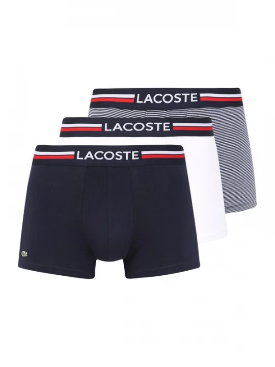 Foto van product LACOSTE Boxershorts navy / rood / wit