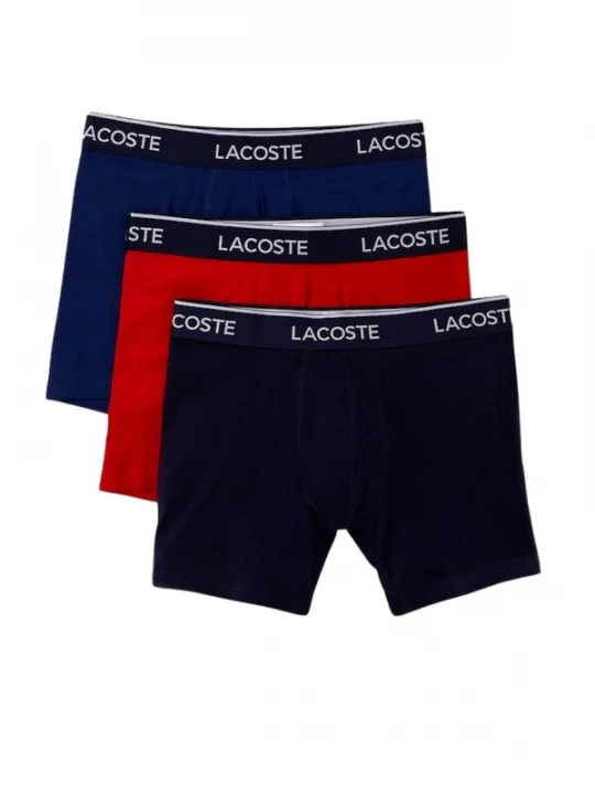 Foto van product LACOSTE Boxershorts navy / rood / zwart / wit