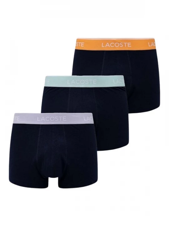Foto van product LACOSTE Boxershorts turquoise / lavendel / oranje / zwart