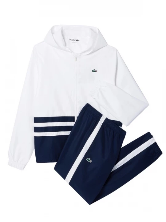 Foto van product LACOSTE Joggingpak navy / groen / bloedrood / wit