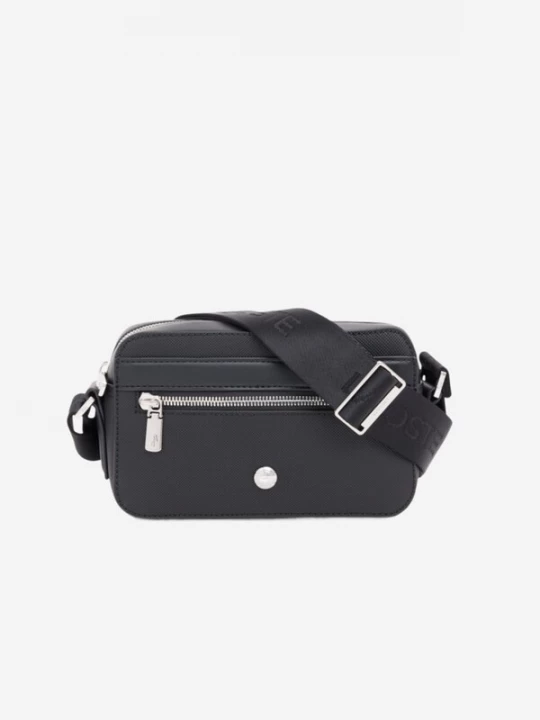 Foto van product LACOSTE Schoudertas 'Lacoste Petit sac messenger Homme Langon Petit Piqué Noir' zwart