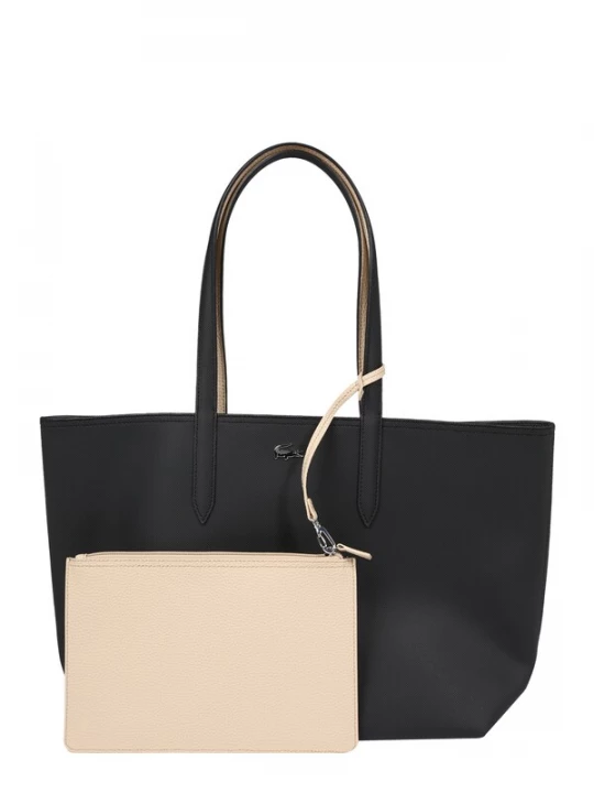 Foto van product LACOSTE Shopper 'Anna' crème / zwart