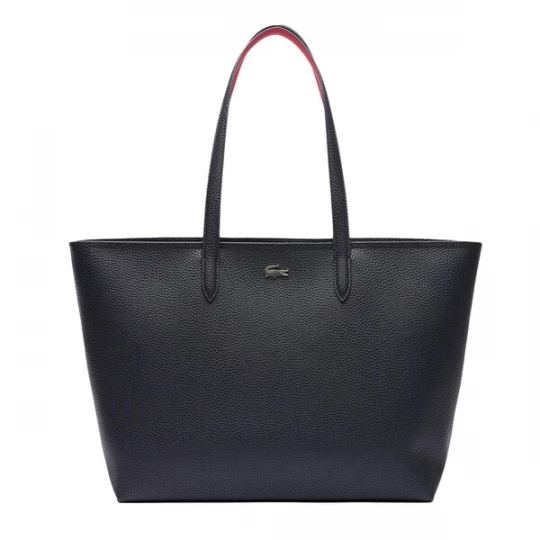 Foto van product LACOSTE Shopper 'Anna' nachtblauw / grenadine