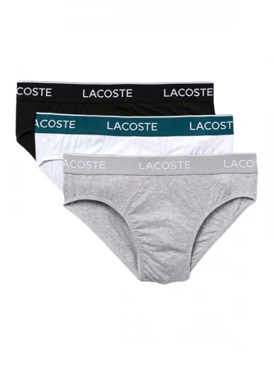 Foto van product LACOSTE Slip grijs gemêleerd / donkergroen / zwart / wit