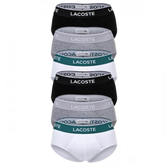 Foto van product LACOSTE Slip grijs / spar / zwart / wit