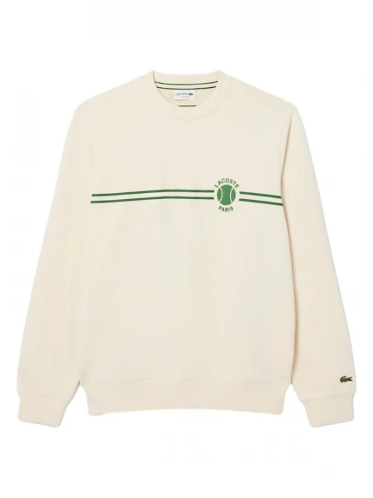 Foto van product LACOSTE Sweatshirt crème / groen