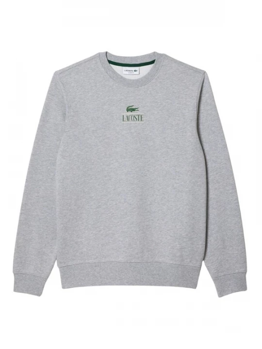 Foto van product LACOSTE Sweatshirt grijs gemêleerd / donkergroen / wit