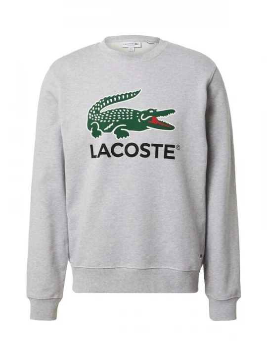 Foto van product LACOSTE Sweatshirt grijs gemêleerd / groen / rood / zwart