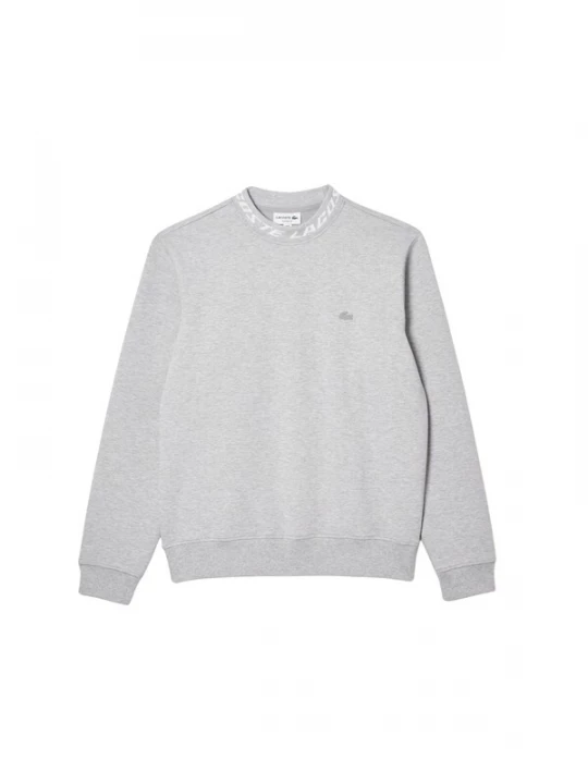 Foto van product LACOSTE Sweatshirt grijs gemêleerd / wit