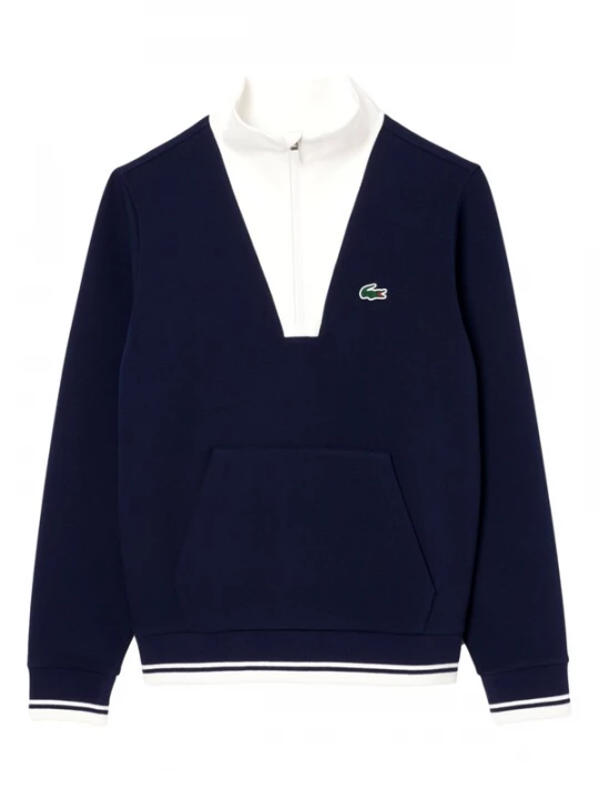 Foto van product LACOSTE Sweatshirt 'Heritage' donkerblauw / wit