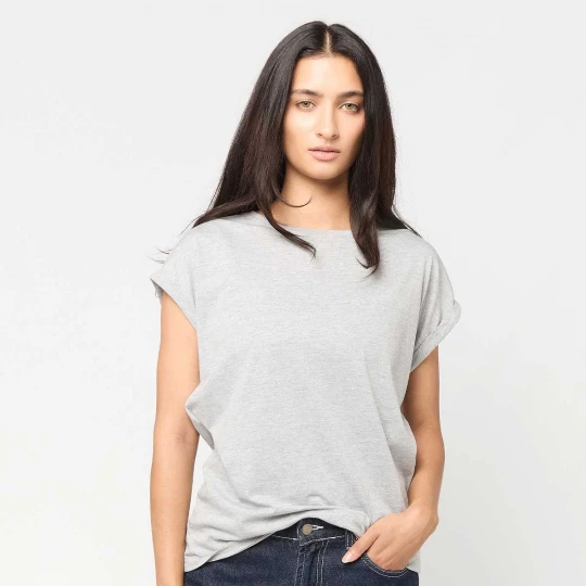 Foto van product Ladies Extended Shoulder Tee Urban Classics grijs