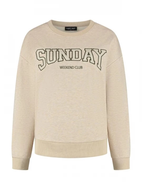 Foto van product Lady Day Trui 'Lady Day Sunday melange' crème