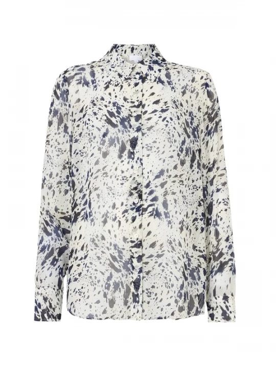 Foto van product Lala Berlin Blouse 'Blair' navy / wit