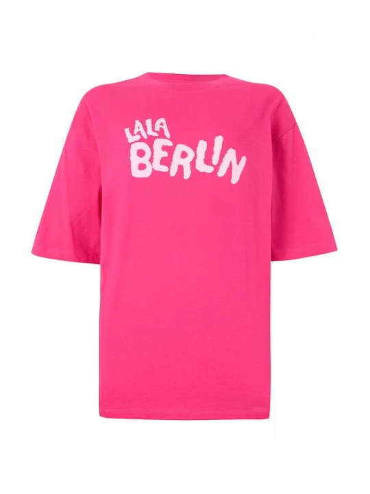 Foto van product Lala Berlin Shirt 'Travis' pink / wit
