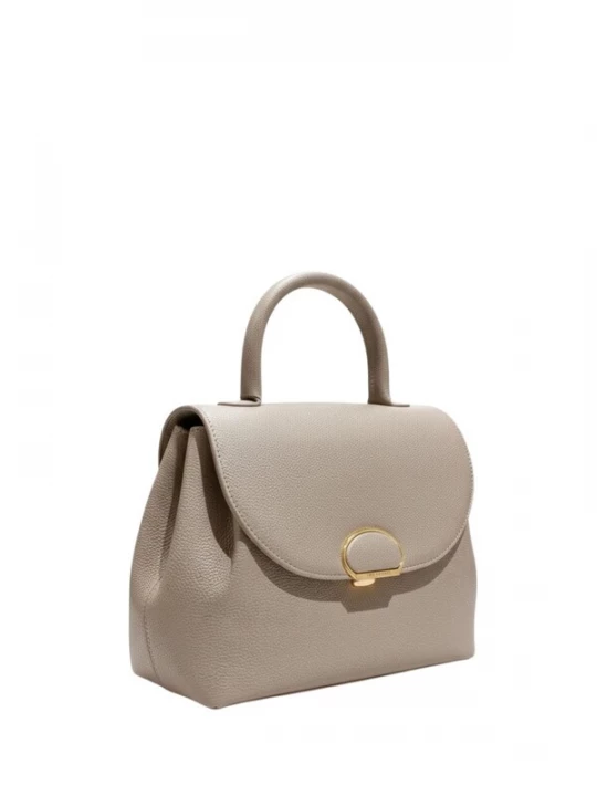 Foto van product LANCASTER Paris Handtas 'Lancaster Sac à main A rabat avec fermoir M Milano Pia Mastic' grijs