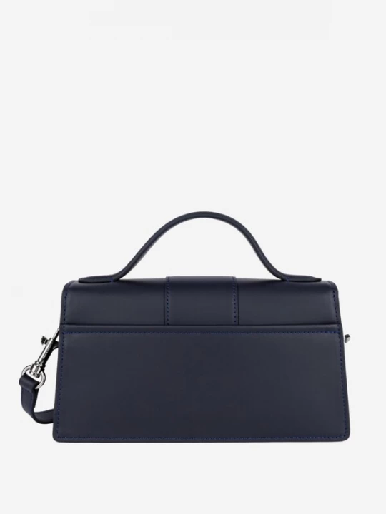 Foto van product LANCASTER Paris Handtas 'Lancaster Sac à main A rabat avec fermoir M Paris Ily Bleu Foncé' blauw