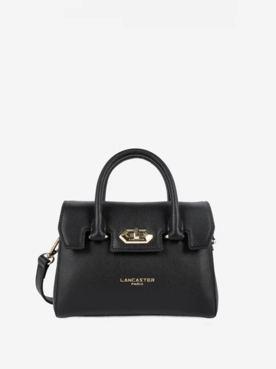 Foto van product LANCASTER Paris Handtas 'Lancaster Sac à main A rabat avec fermoir Mini Milano Cosmos Noir' zwart