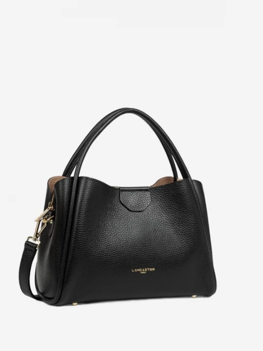 Foto van product LANCASTER Paris Handtas 'Lancaster Sac à main Aimantée M Ida Double Noir - In - Nude' zwart
