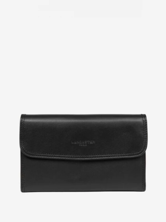 Foto van product LANCASTER Paris Portemonnee 'Lancaster Compagnon porte chéquier Soft Vintage Noir' zwart