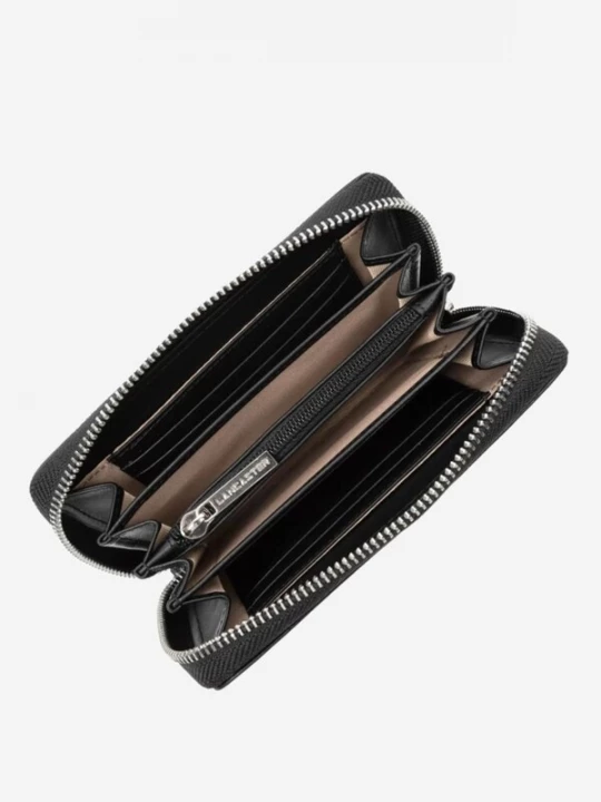 Foto van product LANCASTER Paris Portemonnee 'Lancaster Portefeuille à zippe cuir Paris PM Noir' zwart