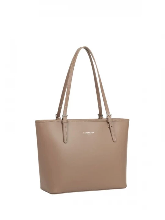Foto van product LANCASTER Paris Shopper 'cabas épaule Zippée M Smooth 437-07 Praline' beige