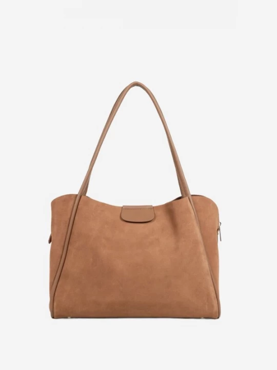 Foto van product LANCASTER Paris Shopper 'Lancaster Sac cabas épaule Aimantée L Suède Ida Moka' bruin