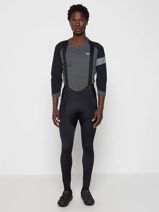 Foto van product Lange fietsbroek met bandjes Rapha zwart