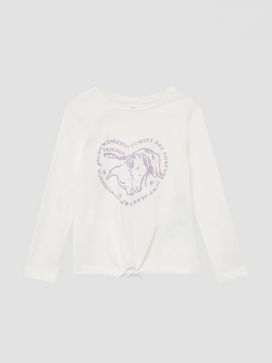 Foto van product Lange mouw met glitterprint en knoopdetail s.Oliver