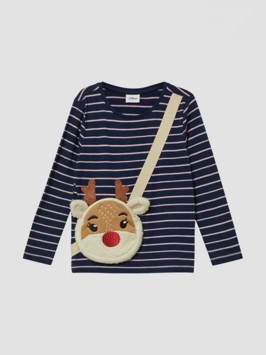 Foto van product Lange mouw met kerstmotief als aangehechte ritszak s.Oliver