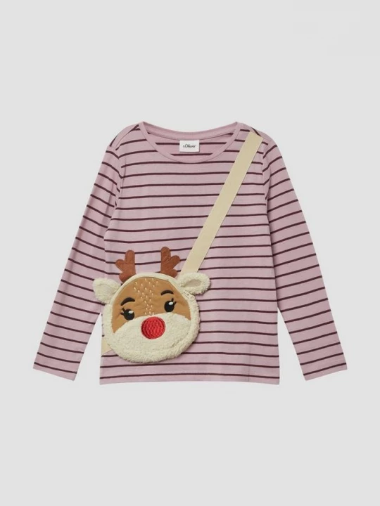 Foto van product Lange mouw met kerstmotief als aangehechte ritszak s.Oliver