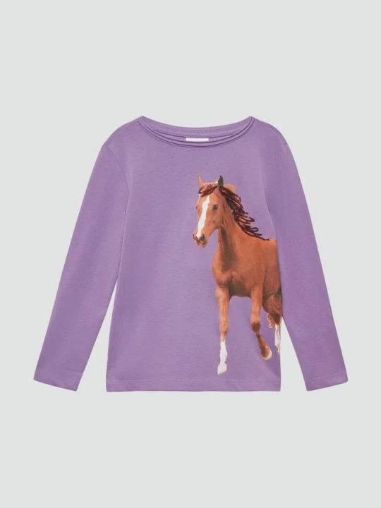 Foto van product Lange mouw met paardenprint en pailletten s.Oliver
