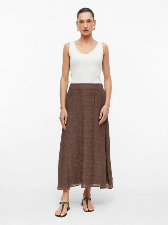 Foto van product Lange rok in crinkle look s.Oliver bruin
