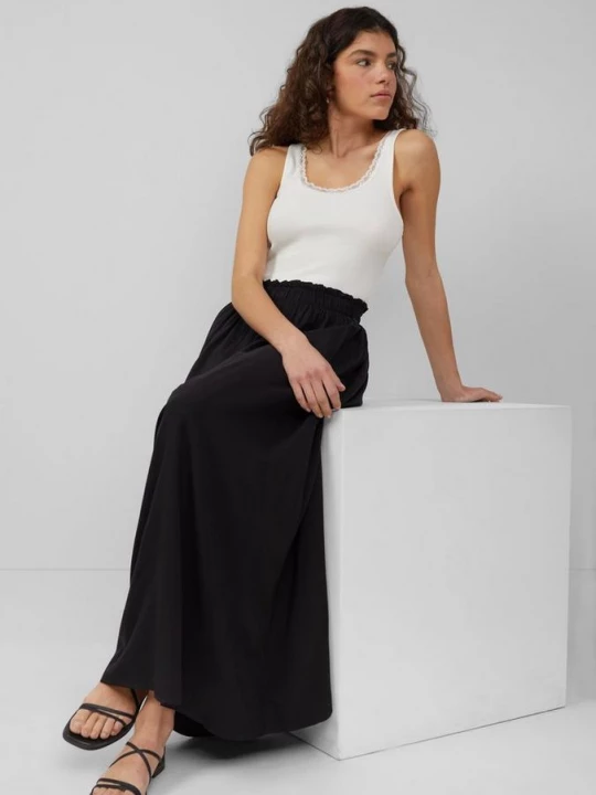 Foto van product Lange rok van viscose QS zwart
