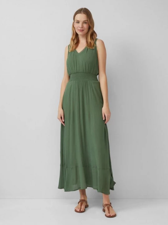 Foto van product Lange strandjurk van crêpe s.Oliver groen