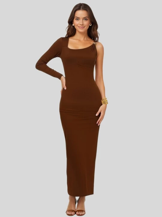 Foto van product LapaPlus Avondjurk 'Women Dress' bruin