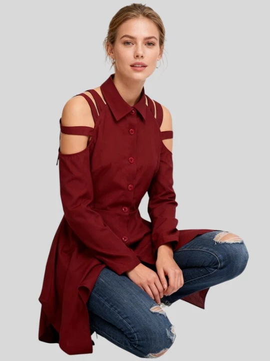 Foto van product LapaPlus Blouse 'Women Blouse' wijnrood