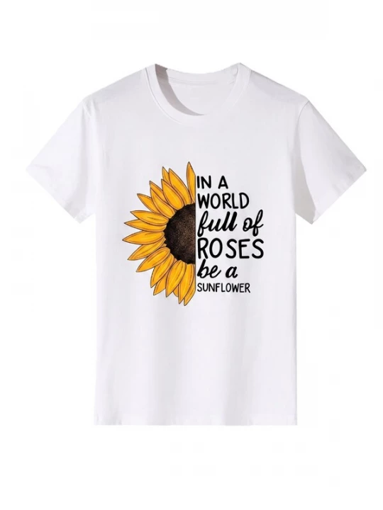 Foto van product LapaPlus Shirt 'Women's Summer Short Sleeves Tops' wit