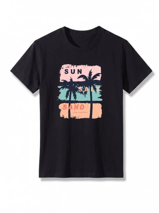 Foto van product LapaPlus Shirt 'Women's Summer Short Sleeves Tops' zwart