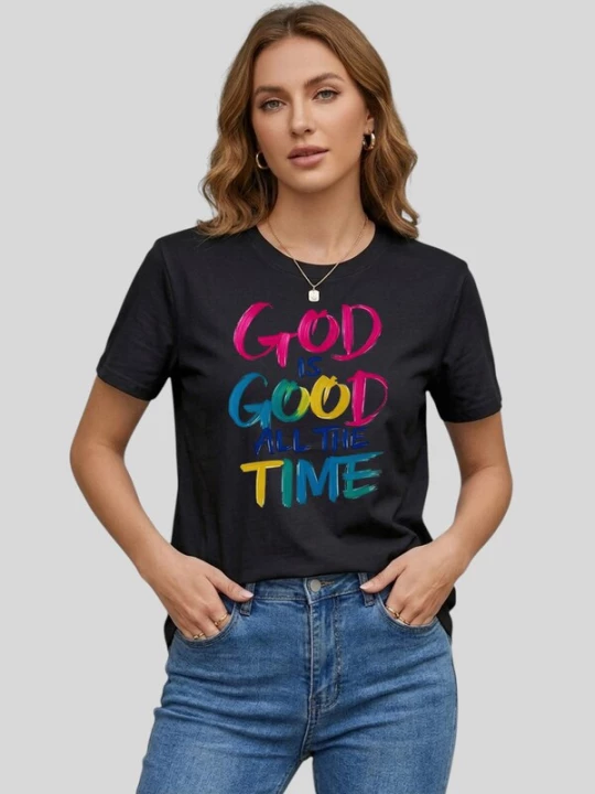 Foto van product LapaPlus Shirt 'Women's Summer Short Sleeves Tops' zwart